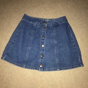 Brandy denim skirt